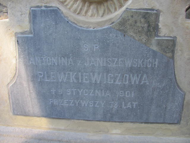 Antonina Plewkiewicz 1822 Zakopane - Grobonet - Wyszukiwarka osób pochowanych
