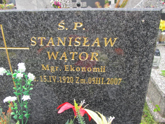 Stanisław Wątor 1920 Zakopane - Grobonet - Wyszukiwarka osób pochowanych