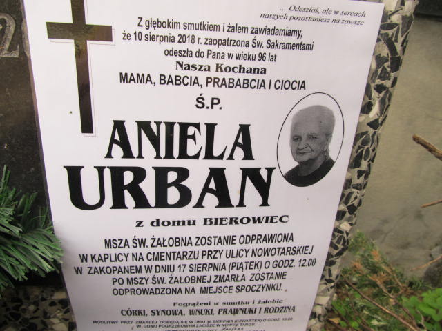 Aniela Urban 1921 Zakopane - Grobonet - Wyszukiwarka osób pochowanych