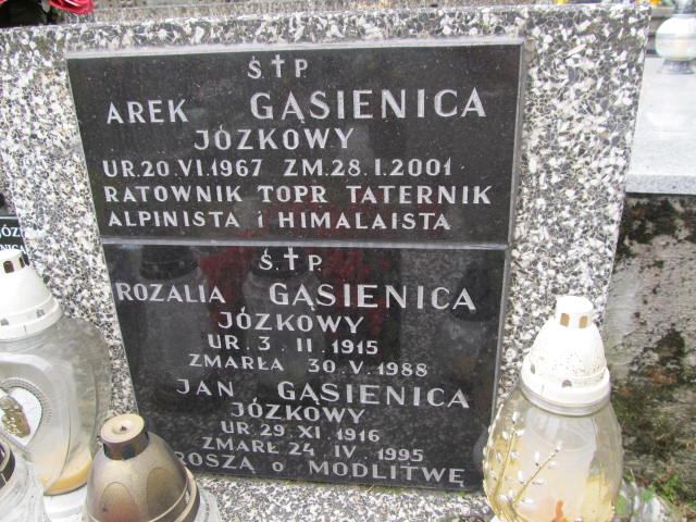 Rozalia Gąsienica Józkowy 1915 Zakopane - Grobonet - Wyszukiwarka osób pochowanych
