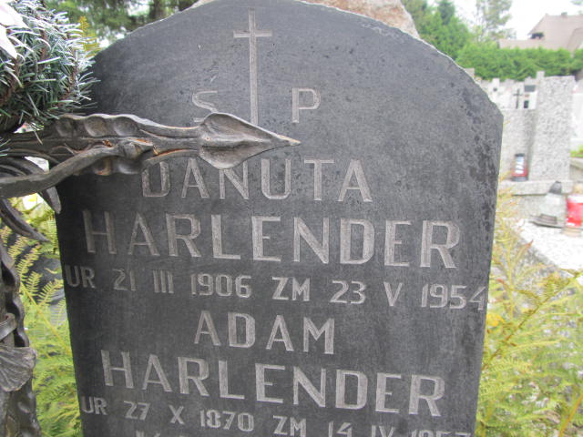 Adam Harlender 1870 Zakopane - Grobonet - Wyszukiwarka osób pochowanych