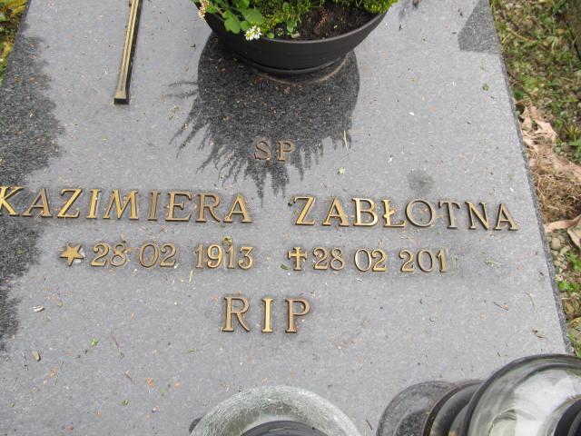 Kazimiera Zabłotna 1913 Zakopane - Grobonet - Wyszukiwarka osób pochowanych