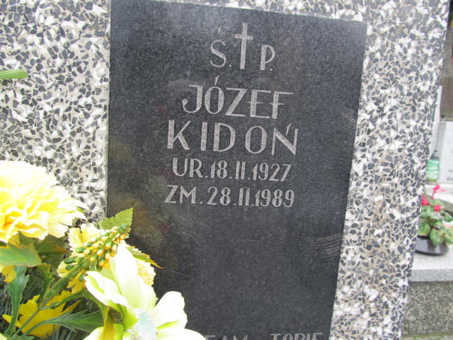 Józef Kidoń 1927 Zakopane - Grobonet - Wyszukiwarka osób pochowanych