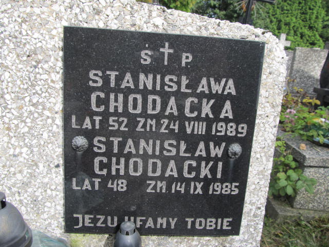 Grób Stanisław Chodacki