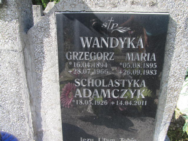 Grzegorz Wandyka  1894 Zakopane - Grobonet - Wyszukiwarka osób pochowanych