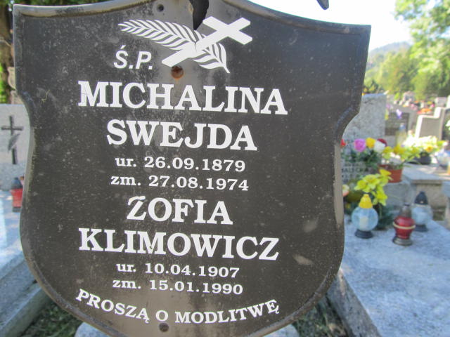 Zofia Klimowicz 1907 Zakopane - Grobonet - Wyszukiwarka osób pochowanych