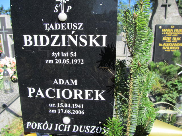 Adam Paciorek 1941 Zakopane - Grobonet - Wyszukiwarka osób pochowanych