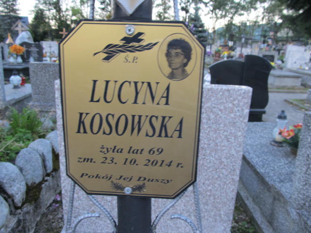 Lucyna Kosowska Zakopane - Grobonet - Wyszukiwarka osób pochowanych