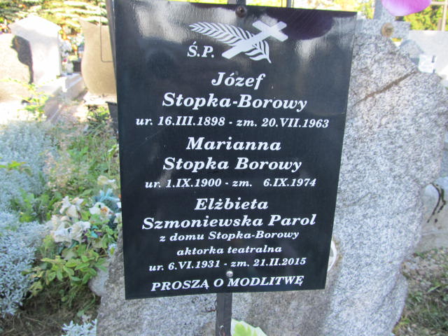 Józef Stopka Borowy 1898 Zakopane - Grobonet - Wyszukiwarka osób pochowanych