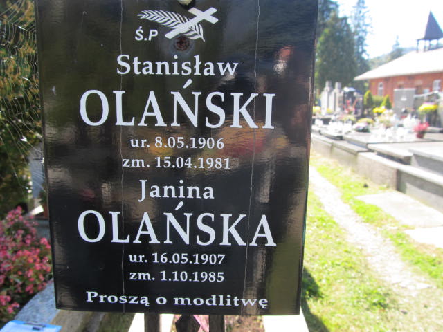 Stanisław Olański 1906 Zakopane - Grobonet - Wyszukiwarka osób pochowanych