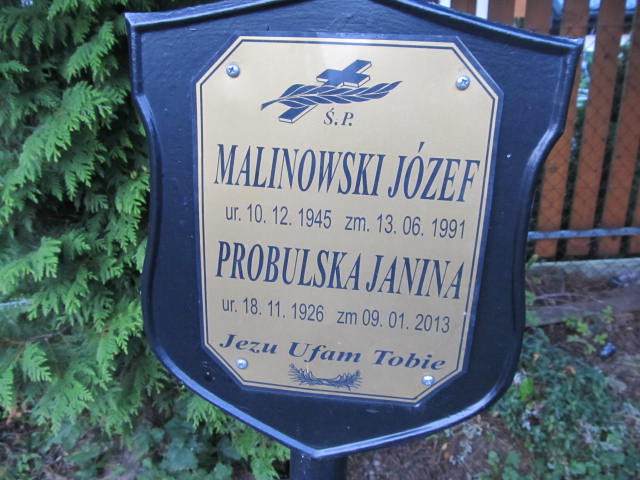 Józef Malinowski 1945 Zakopane - Grobonet - Wyszukiwarka osób pochowanych