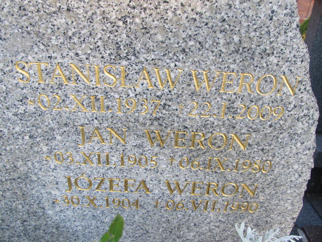 Stanisław Weron 1937 Zakopane - Grobonet - Wyszukiwarka osób pochowanych