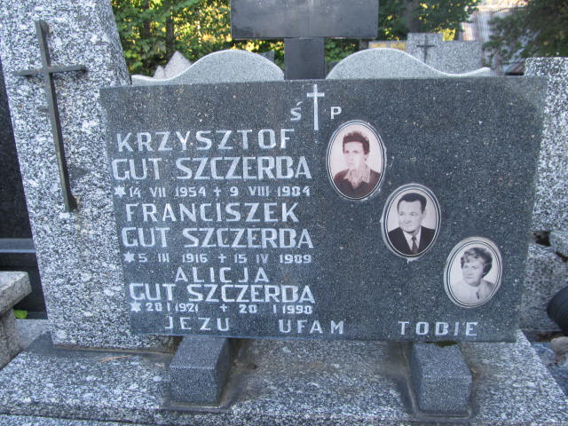 Franciszek Gut Szczerba 1916 Zakopane - Grobonet - Wyszukiwarka osób pochowanych