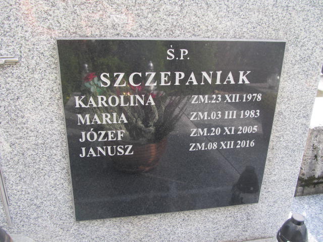 Karolina Szczepaniak Zakopane - Grobonet - Wyszukiwarka osób pochowanych