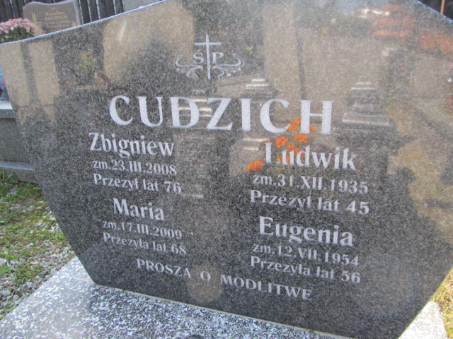 Ludwik Cudzich Zakopane - Grobonet - Wyszukiwarka osób pochowanych