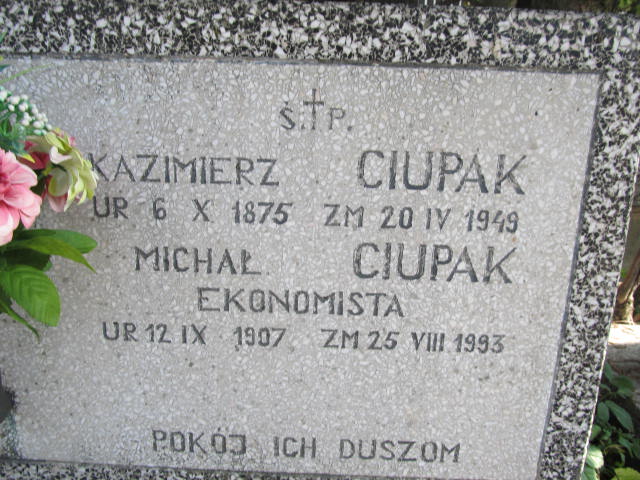 Michał Ciupak 1907 Zakopane - Grobonet - Wyszukiwarka osób pochowanych