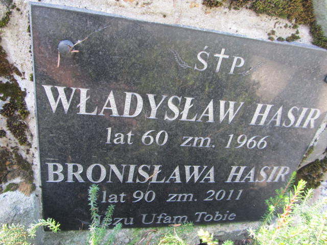 Bronisława Hasir Zakopane - Grobonet - Wyszukiwarka osób pochowanych