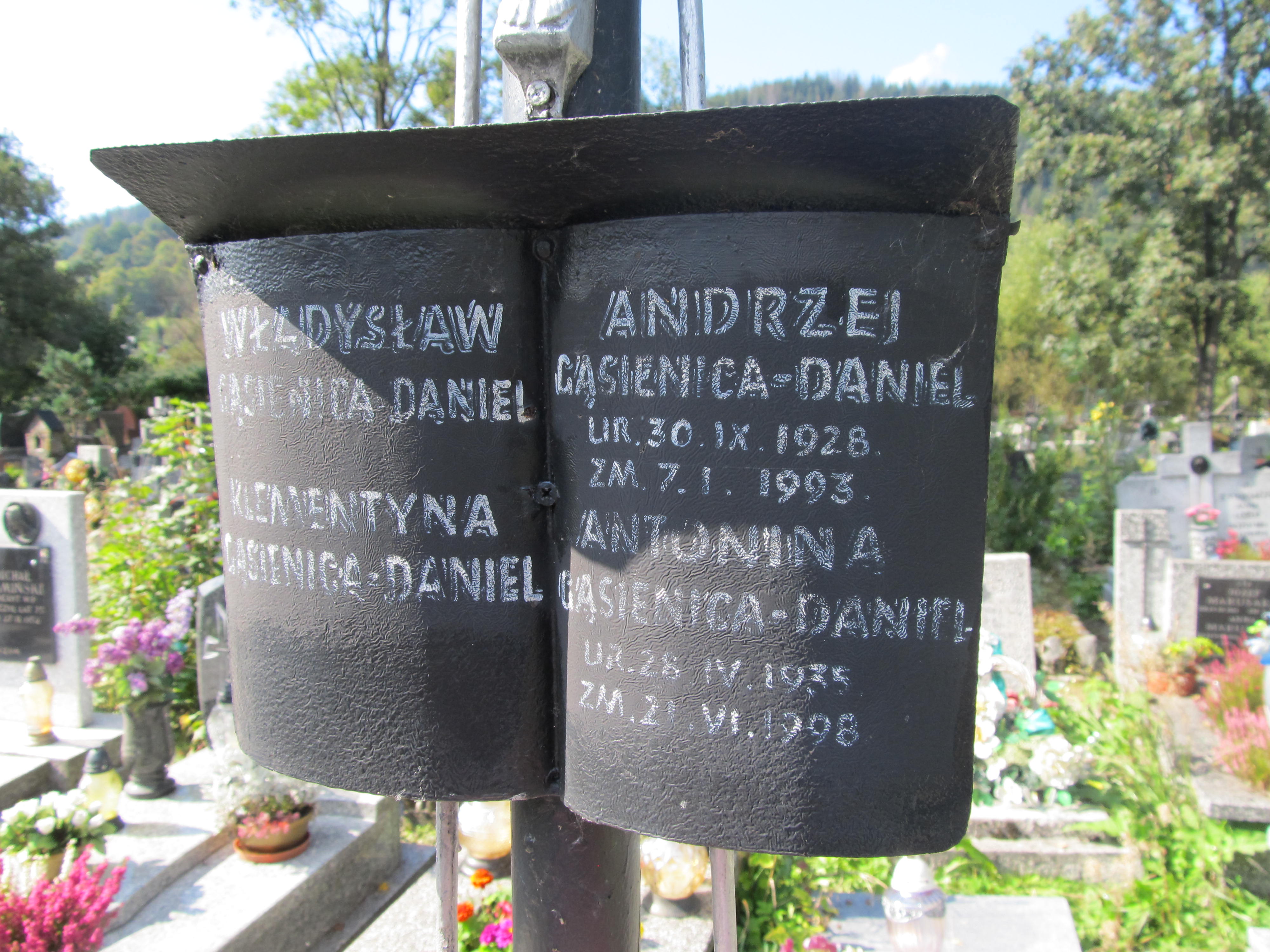 Andrzej Gąsienica Daniel  Zakopane - Grobonet - Wyszukiwarka osób pochowanych