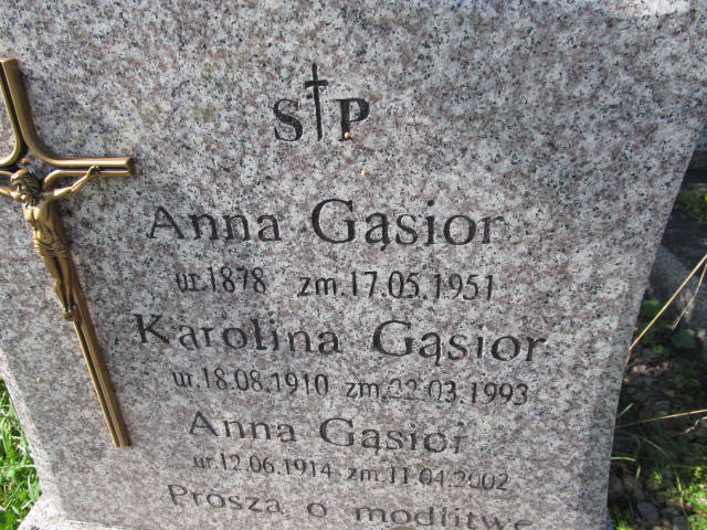 Karolina Gąsior Zakopane - Grobonet - Wyszukiwarka osób pochowanych