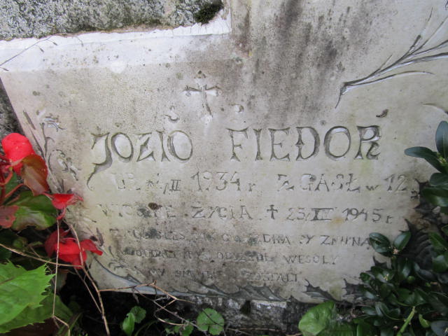 Józef Fiedor 1933 Zakopane - Grobonet - Wyszukiwarka osób pochowanych