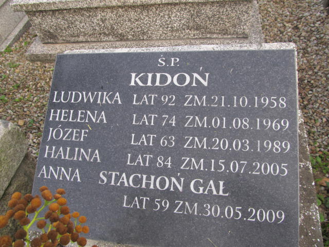 Józef Kidoń Zakopane - Grobonet - Wyszukiwarka osób pochowanych