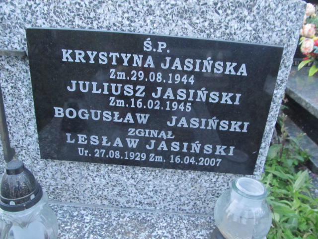 Lesław Jasiński 1929 Zakopane - Grobonet - Wyszukiwarka osób pochowanych