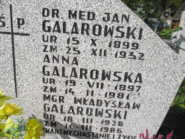 Jan Galarowski 1899 Zakopane - Grobonet - Wyszukiwarka osób pochowanych