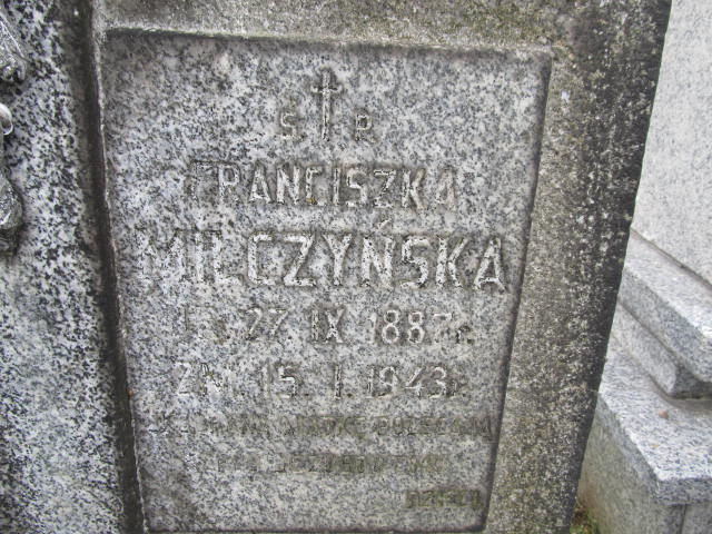 Franciszka Milczyńska 1887 Zakopane - Grobonet - Wyszukiwarka osób pochowanych