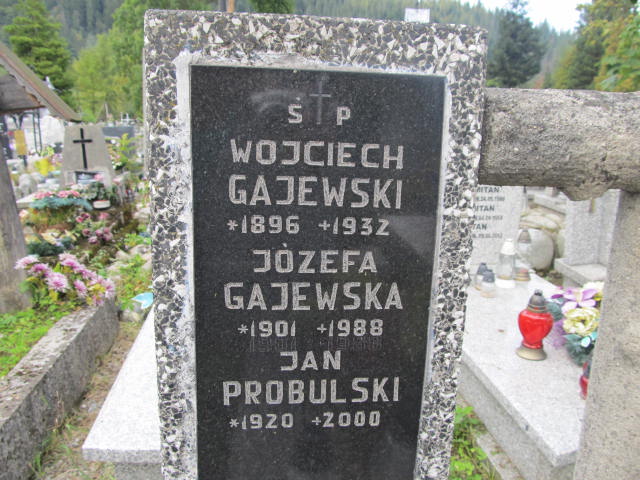 Wojciech Gajewski 1895 Zakopane - Grobonet - Wyszukiwarka osób pochowanych