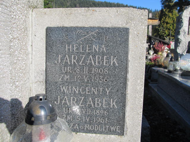 Helena Jarząbek 1908 Zakopane - Grobonet - Wyszukiwarka osób pochowanych
