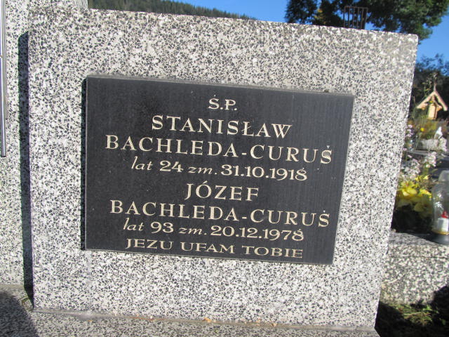Stanisław Bachleda Curuś Zakopane - Grobonet - Wyszukiwarka osób pochowanych