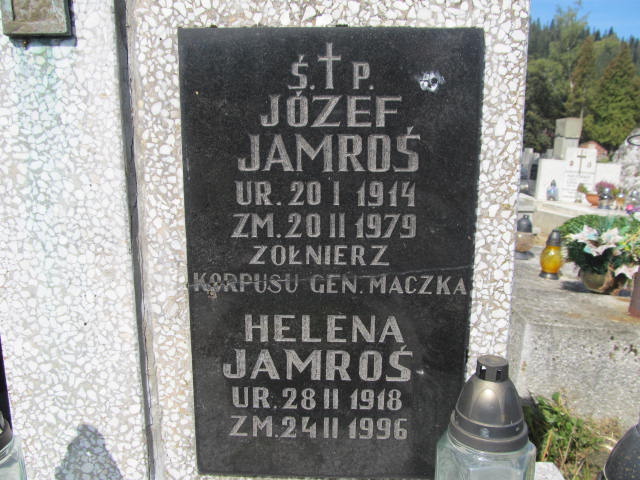 Helena Jamroś 1918 Zakopane - Grobonet - Wyszukiwarka osób pochowanych