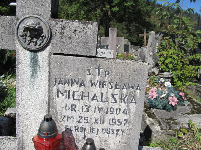 Janina Wiesława Michalska 1904 Zakopane - Grobonet - Wyszukiwarka osób pochowanych