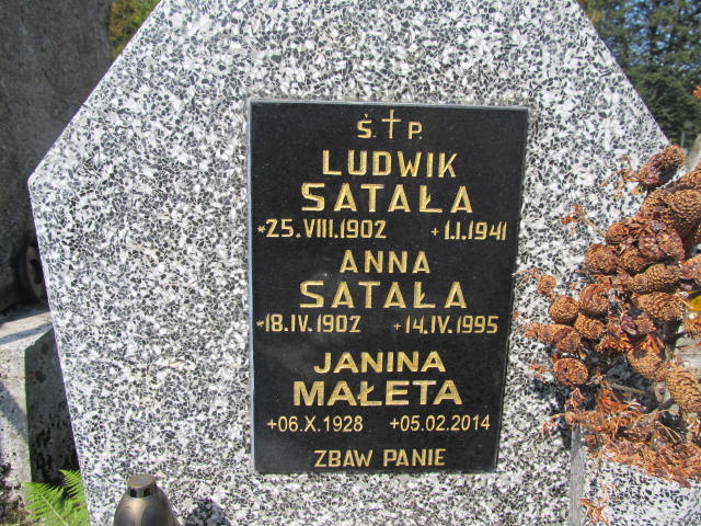 Anna Satała 1902 Zakopane - Grobonet - Wyszukiwarka osób pochowanych