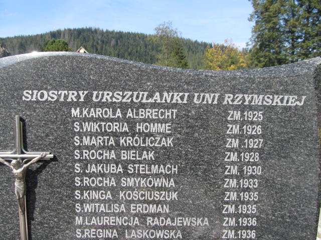 s.M.Genowefa Zarzeczna Zakopane - Grobonet - Wyszukiwarka osób pochowanych