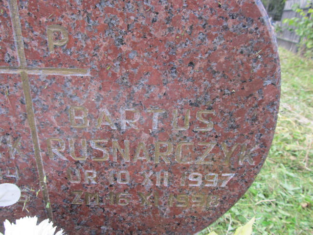 Bartłomiej Rusnarczyk 1997 Zakopane - Grobonet - Wyszukiwarka osób pochowanych