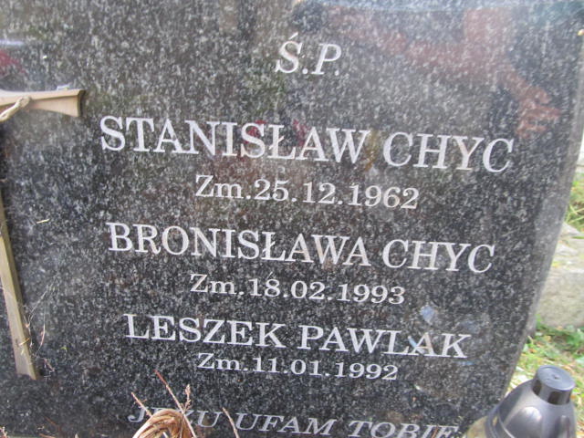 Stanisław Chyc Zakopane - Grobonet - Wyszukiwarka osób pochowanych