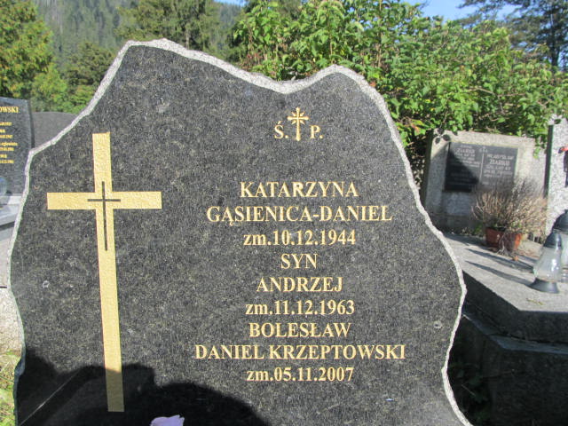 Katarzyna Gąsienica Daniel Zakopane - Grobonet - Wyszukiwarka osób pochowanych