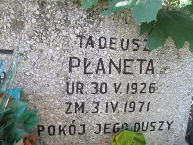 Tadeusz Płaneta 1926 Zakopane - Grobonet - Wyszukiwarka osób pochowanych