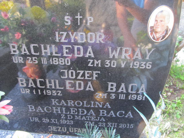 Karolina Bachleda Baca 1923 Zakopane - Grobonet - Wyszukiwarka osób pochowanych