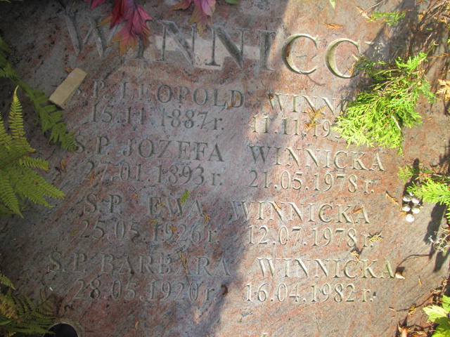 Barbara Winnicka Zakopane - Grobonet - Wyszukiwarka osób pochowanych