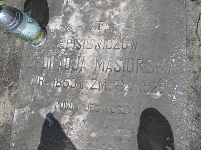 Leokadia Mąsiorska 1858 Zakopane - Grobonet - Wyszukiwarka osób pochowanych