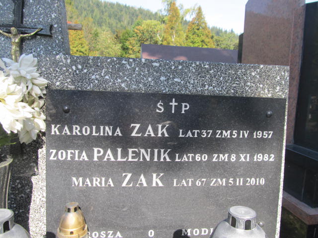 Karolina Żak Zakopane - Grobonet - Wyszukiwarka osób pochowanych