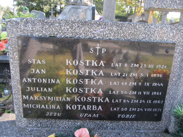 Julian Kostka Zakopane - Grobonet - Wyszukiwarka osób pochowanych