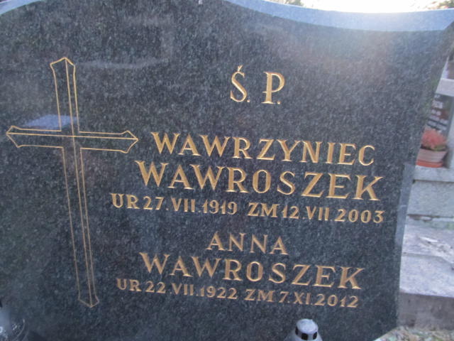 Anna Wawroszek 1922 Zakopane - Grobonet - Wyszukiwarka osób pochowanych
