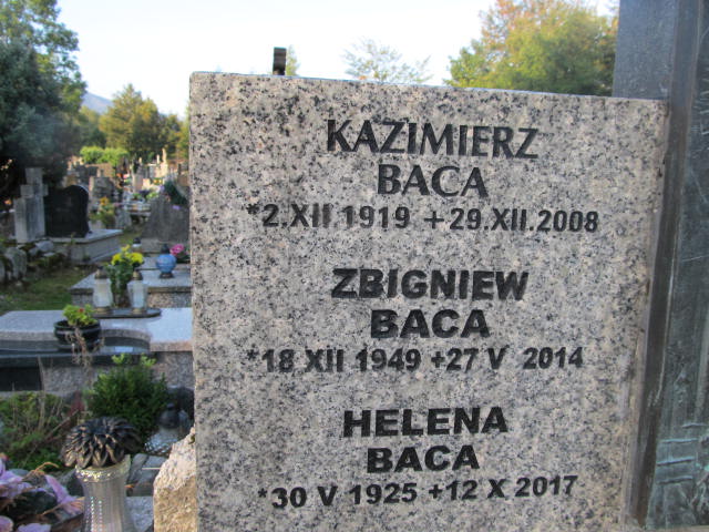 Helena Baca 1925 Zakopane - Grobonet - Wyszukiwarka osób pochowanych