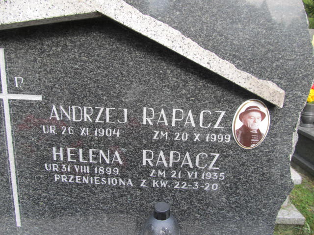 Andrzej Rapacz 1904 Zakopane - Grobonet - Wyszukiwarka osób pochowanych
