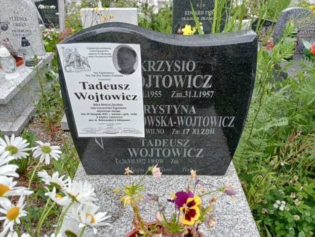 Tadeusz Wojtowicz Zakopane - Grobonet - Wyszukiwarka osób pochowanych